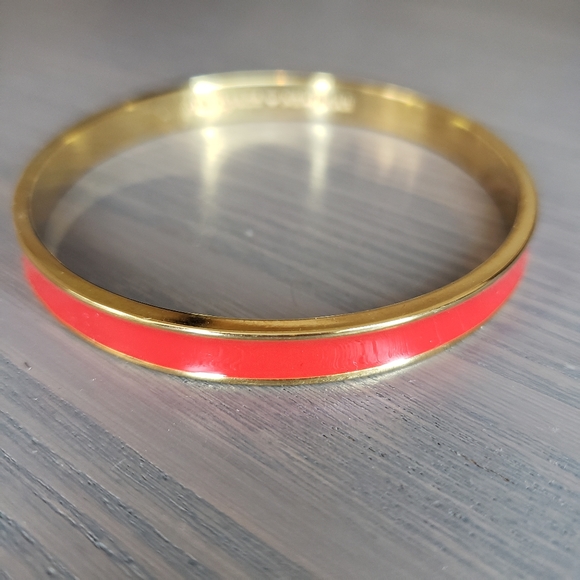 Kate Spade Coral and Gold Bangle - Picture 2 of 6